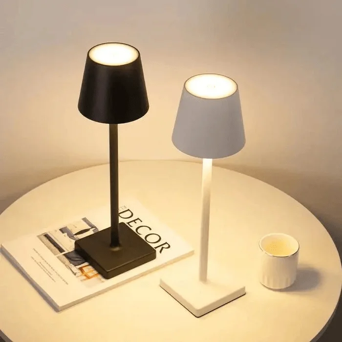 Metallische USB-aufladbare Buffet-Lampe