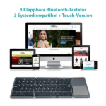 Kabellose klappbare Mini-Tastatur