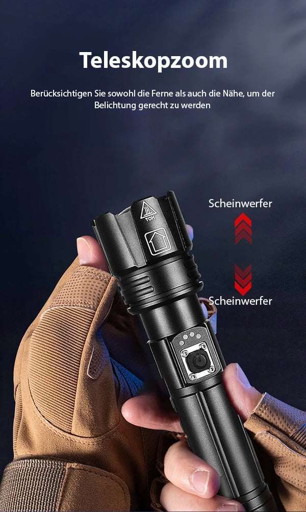 Stärkste Wasserfeste Militär-Lasertaschenlampe