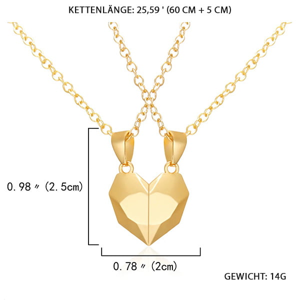 Magnetic Heart Necklace Set