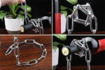 Magic Iron Chain Wine Bottle Holder