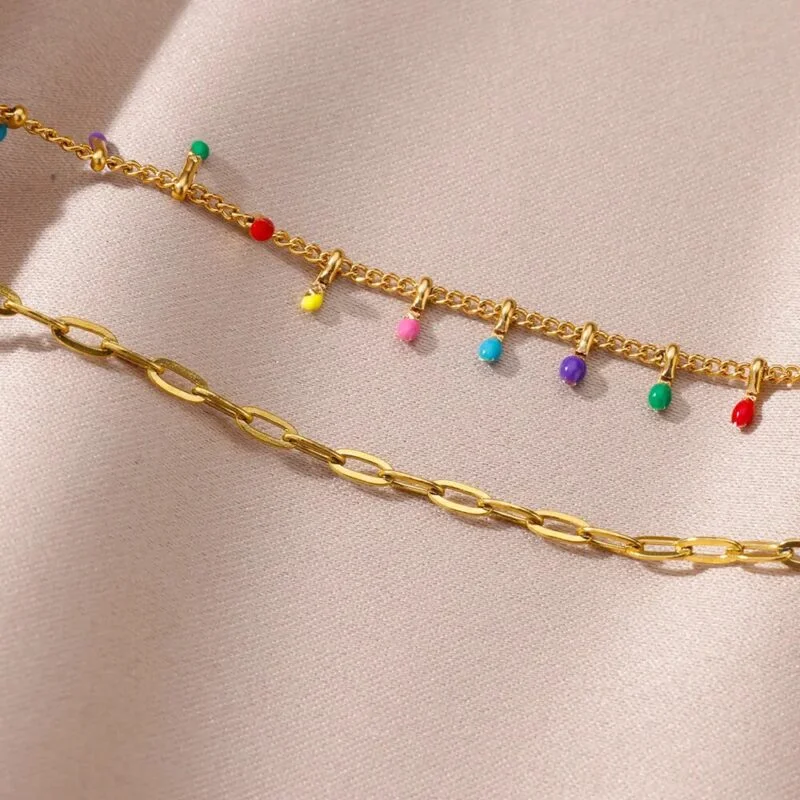Color Splash Boho Anklet