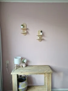 Boho-Hängeregale aus Holz für die Wand photo review