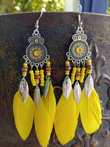 FeatherFleur Quasten Ohrringe – Wo Boho-Träume Flügel bekommen photo review