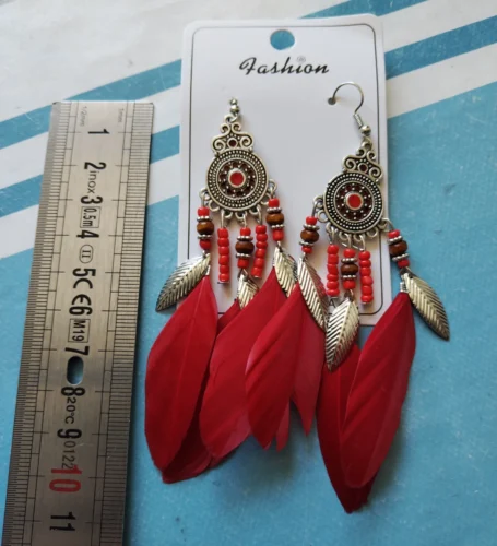 FeatherFleur Quasten Ohrringe – Wo Boho-Träume Flügel bekommen photo review