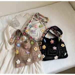 Blumen Häkel Purse Damen