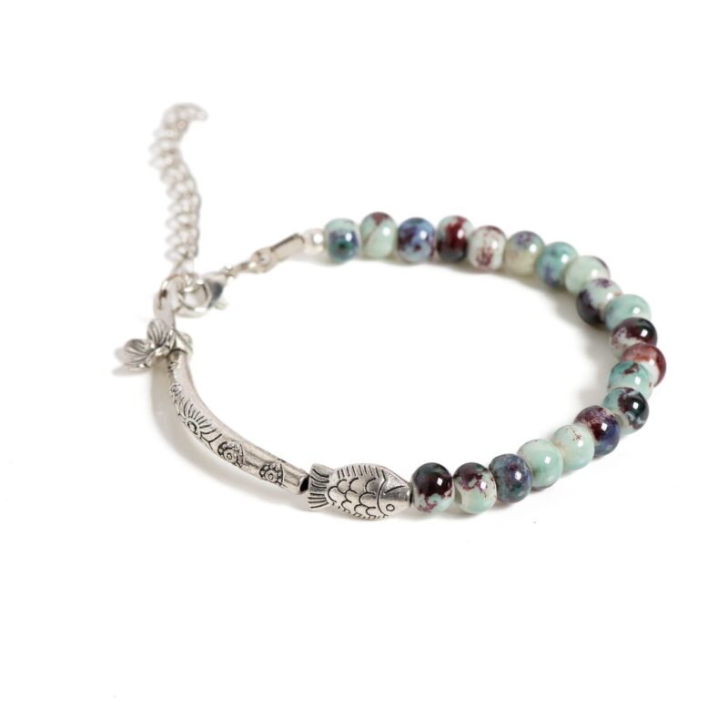 Boho Armband mit Fisch Anhänger