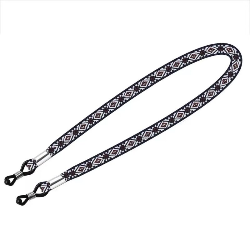 Boho Brillenband Damen Schwarz