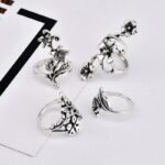 Boho Flower Ring Set Boho Flower Ring Set