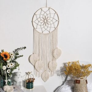 Boho Makramee Traumfänger mit Federn
