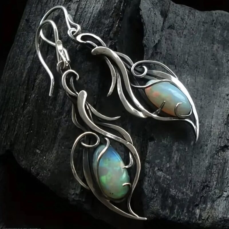 Boho Opal Ohrringe Damen