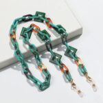 Bunte Boho Brillen Kette Damen Grün Bunte Boho Brillen Kette Damen