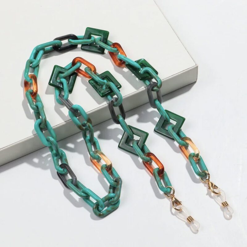 Bunte Boho Brillen Kette Damen