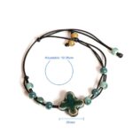 Ceramic Flower Beads Bracelet Handgemachtes Keramik Blumen Armband