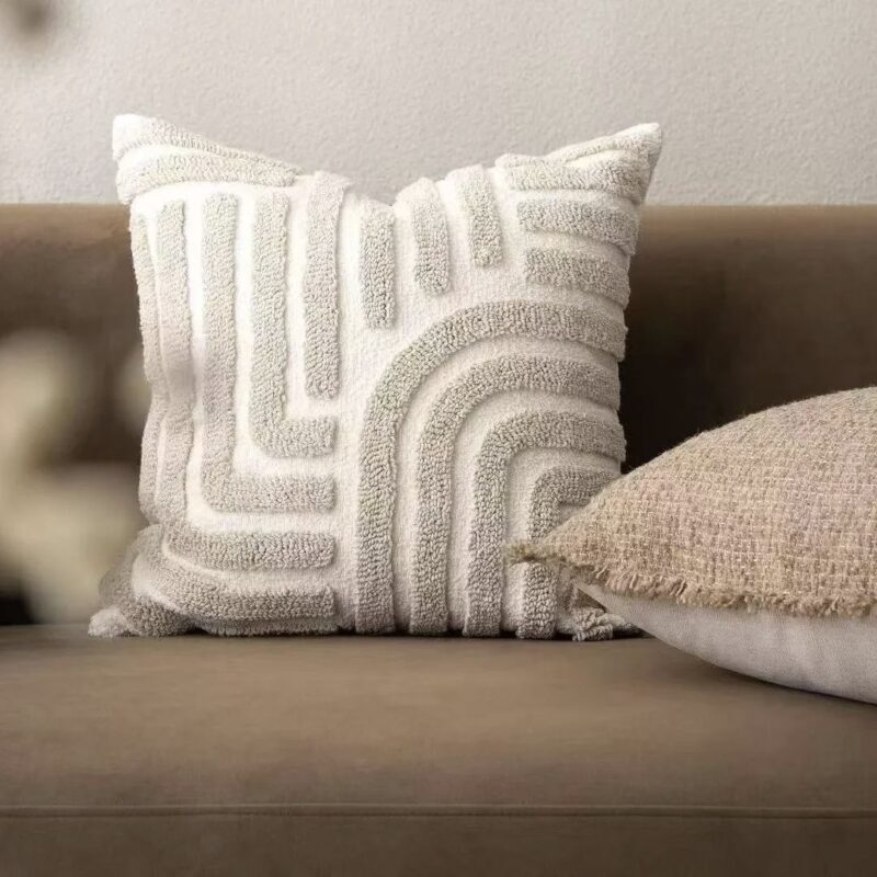 Boho Chenille Kissenbezug