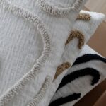 Chenille Kissenbezug 3 Farben Geometrischer Dekokissen Bezug