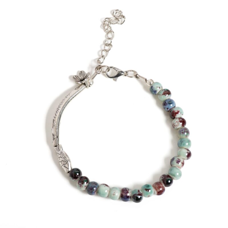 Damen Armband Keramikperlen