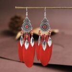 Feder Boho Schmuck