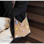 Floral Crochet Purse Women Floral Crochet Purse Women