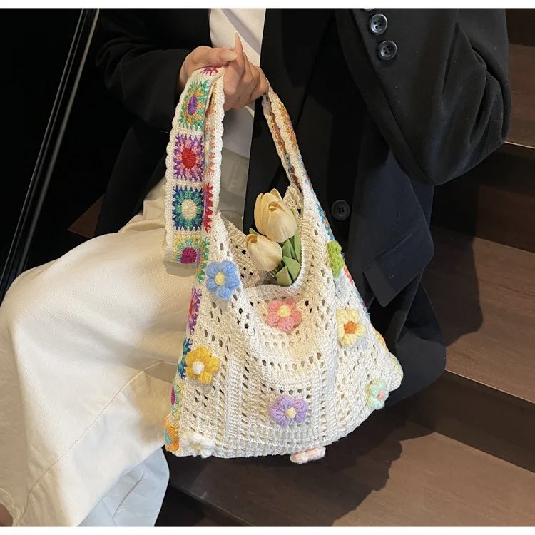 Handmade Knitted Shoulder Bag