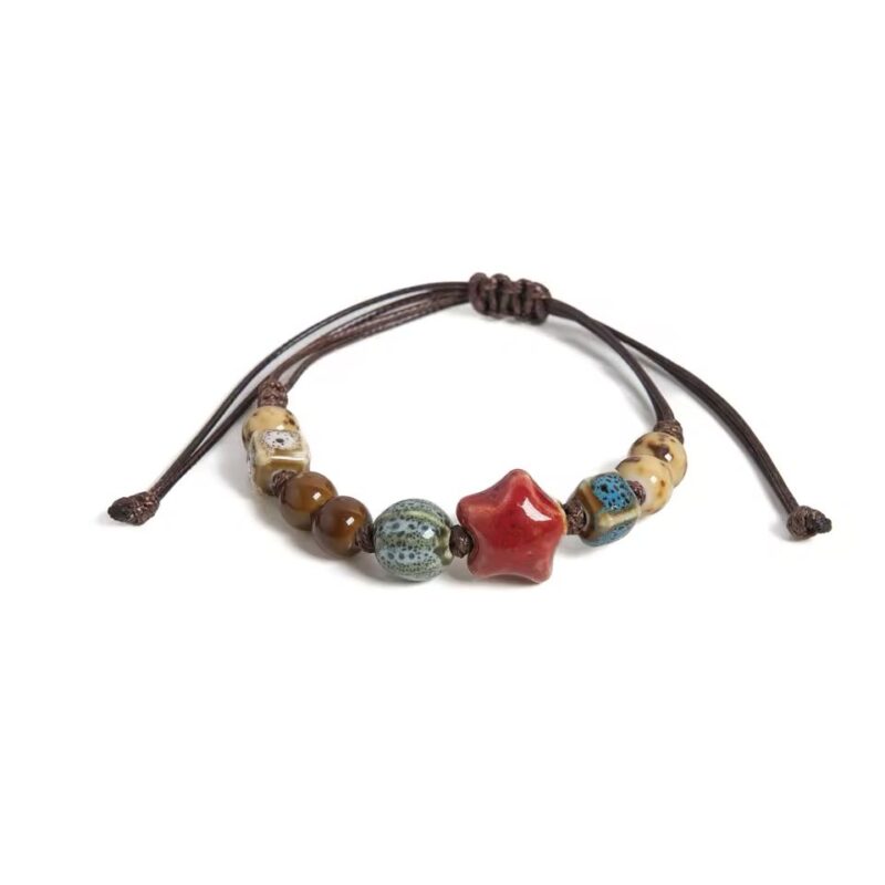 Holzperlen Armband Handgemacht