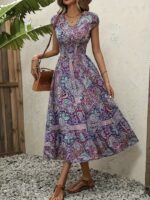 Kurzärmeliges Sommerkleid Kurzärmeliges Sommerkleid