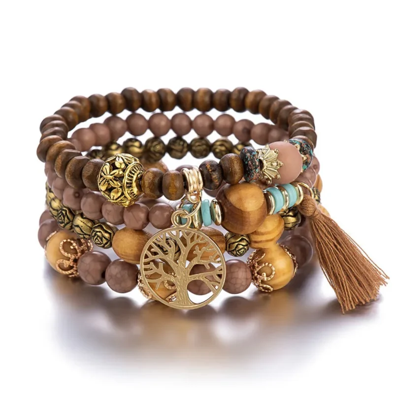 Set 4 - Handgemachtes Boho Schmuck Handgemachtes Boho Schmuck