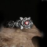 Silberfarbener Hochzeitsring Boho Silberfarbener Hochzeitsring Boho