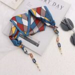 SilkLoom Boho Bandkette 2 Silk Ribbon Glasses Chain