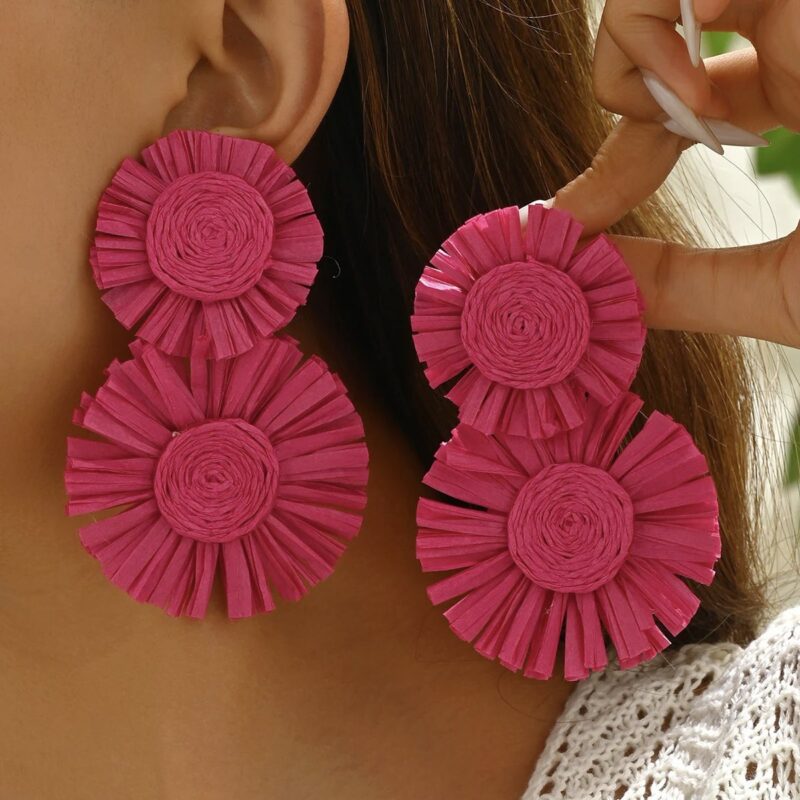 SolBlossom Boho Raffia Ohrringe SolBlossom Boho Raffia Ohrringe