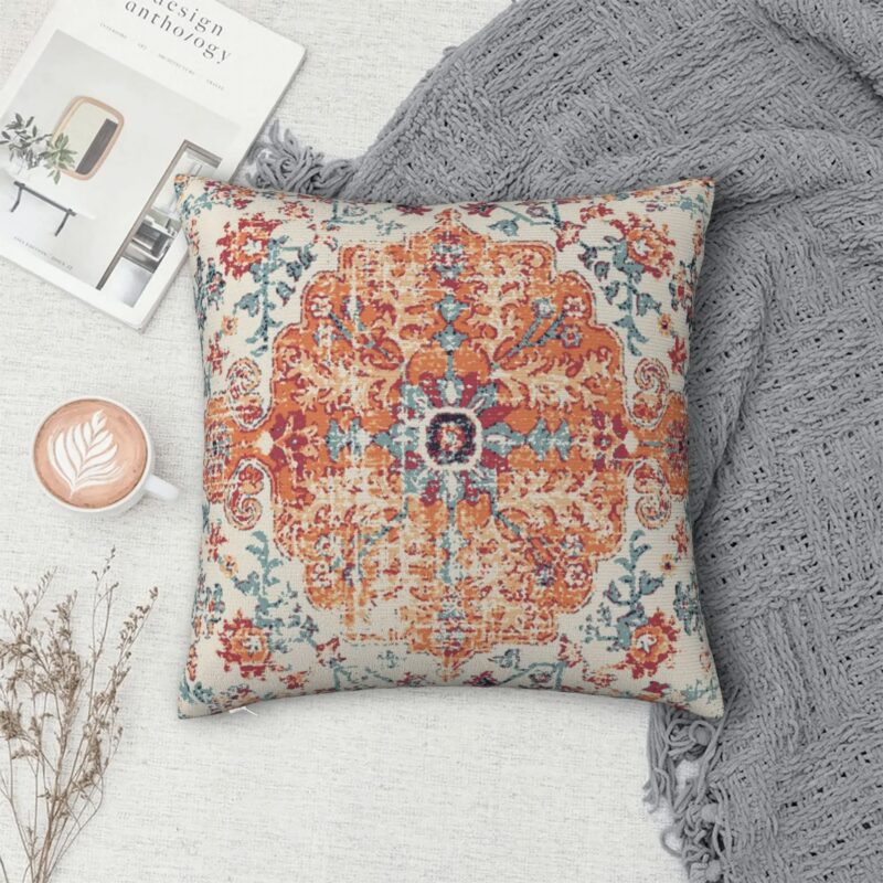 TerraWeave Aztec Boho Pillow Cover Vintage Teppich Dekokissen Hülle