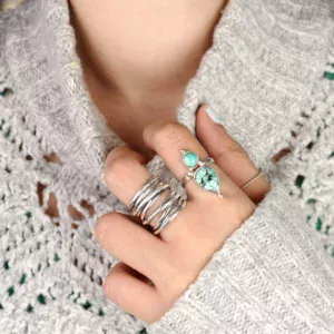 offener ring silber 925 look